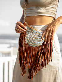 Gallerie Fringe Crossbody bag