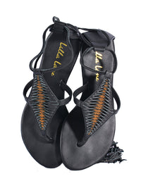 Santana Diamond Mini Wedge Sandal