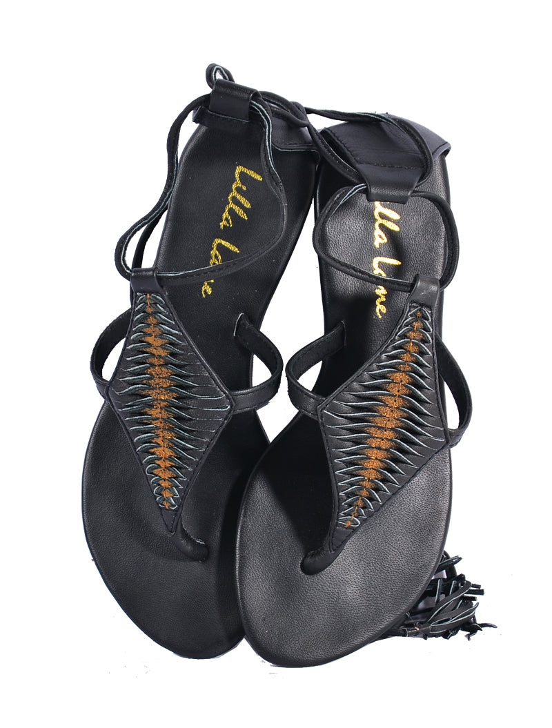 Santana Diamond Mini Wedge Sandal