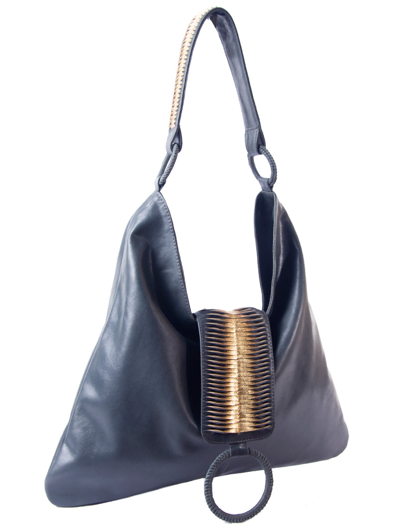 Santana Bombay Hobo Shoulder Bag - Two Tone