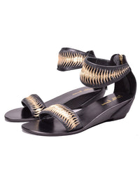 Santana Kala Mini Wedge Sandal - Two Tone