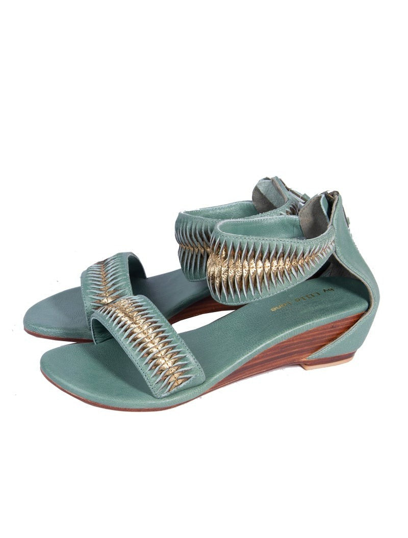 Santana Kala Mini Wedge Sandal - Two Tone