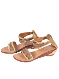 Santana Kala Mini Wedge Sandal - Two Tone