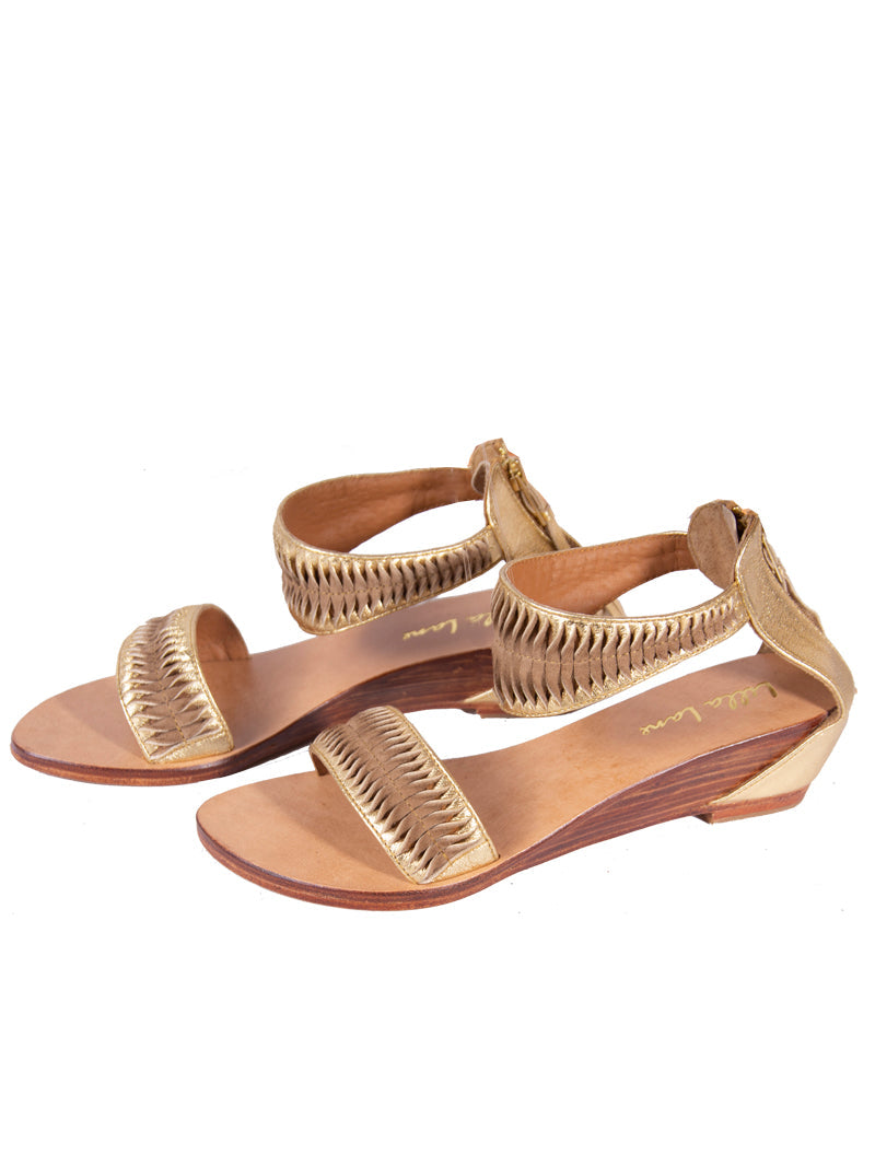 Santana Kala Mini Wedge Sandal - Two Tone