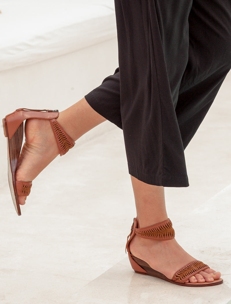 Santana Kala Mini Wedge Sandal - Single Tone