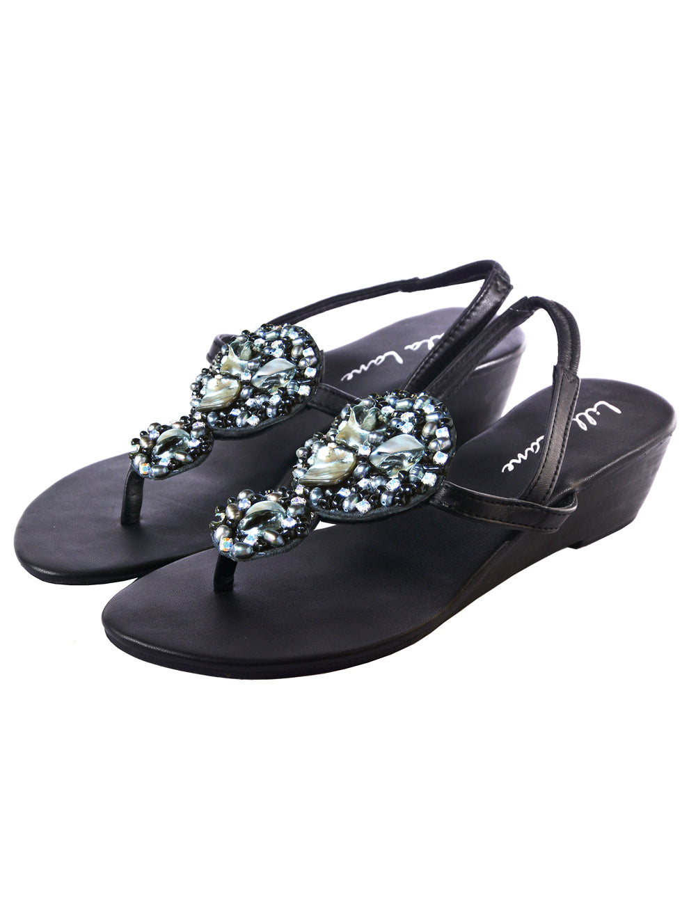 Sophia Pearl Mini Wedge Sandal