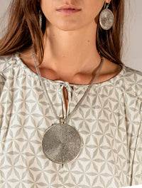Sumba Medallion Neckpiece - Silver
