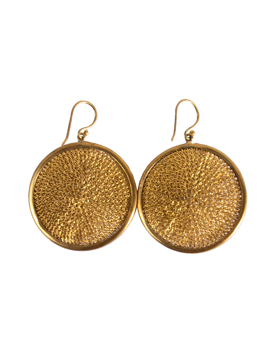 Sumba Gold Medallion Earrings