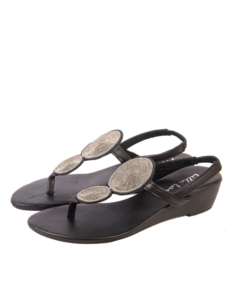Sumba Double Medallion Mini Wedge