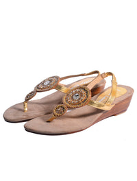 Victoria Double Medallion Mini Wedge